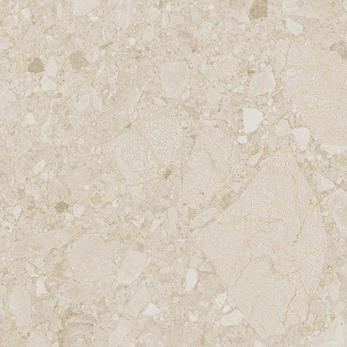 Terrace Terrazzo Ivory 60cm x 60cm (cut piece 15cm x 30cm approx) CUT TILE SAMPLE