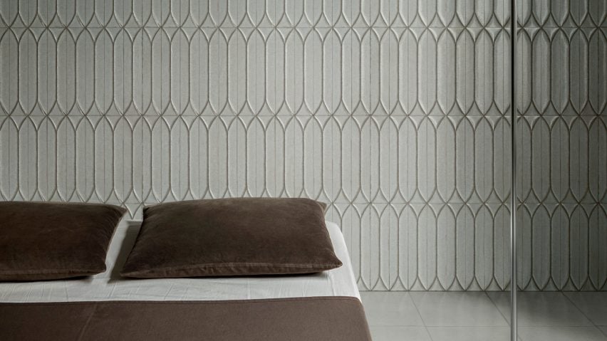 Kutani Decor Lichen Green Porcelain Wall Tiles 9.1cm x 37.5cm