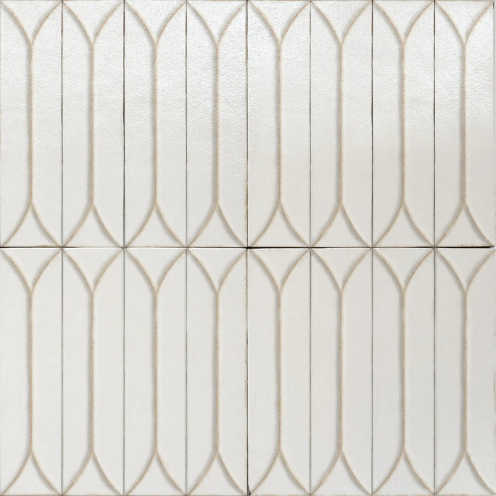 Kutani Decor Vanilla Porcelain Wall Tiles 9.1cm x 37.5cm