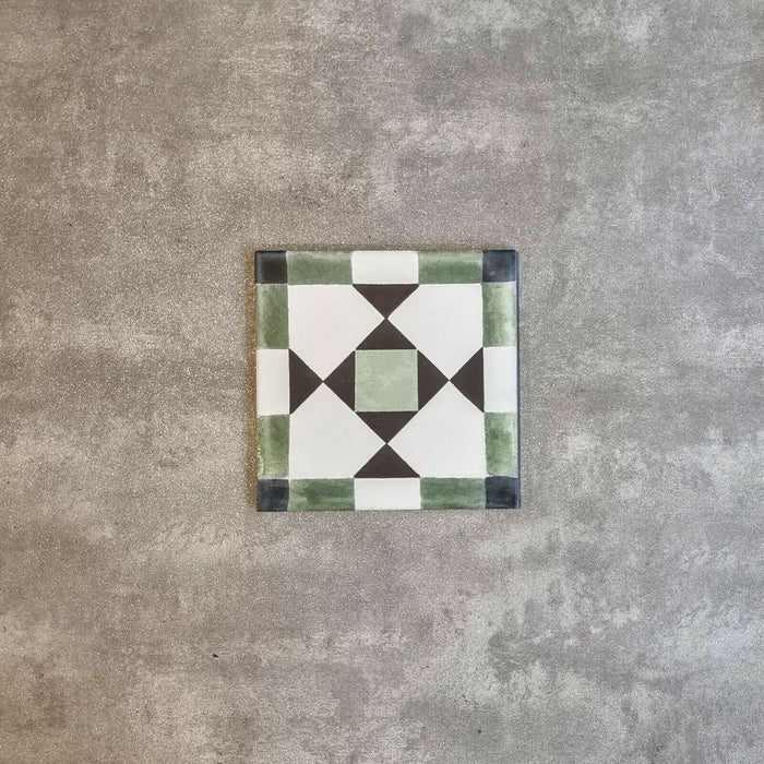 Ravine Verde Green Moroccan Tile 20cm x 20cm