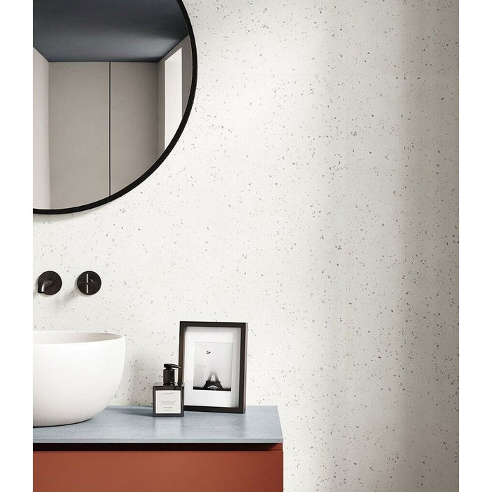 Veneto Micro White Terrazzo Concrete style Porcelain Tiles 60cm x 60cm