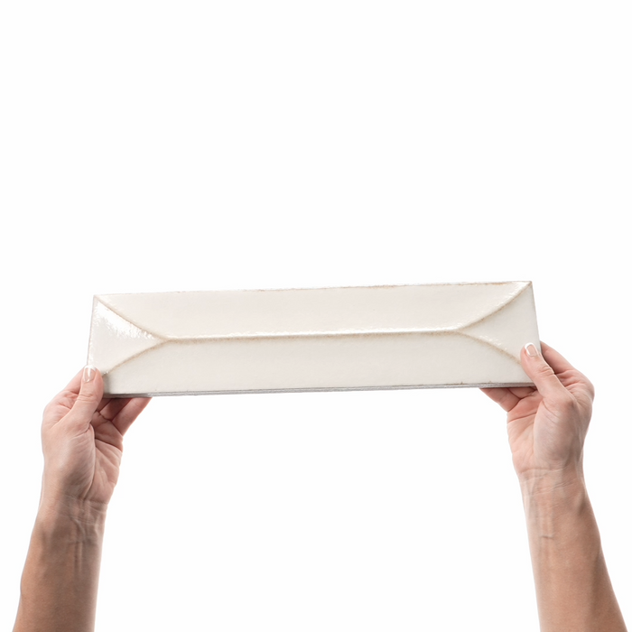 Kutani Decor Vanilla Porcelain Wall Tiles 9.1cm x 37.5cm