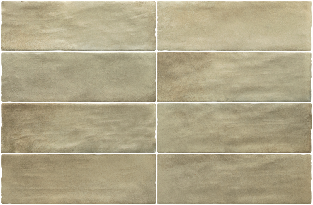 Zellij Weald Green Matt Brick | Moroccan Style | 6.5cm x 20cm FULL TILE SAMPLE