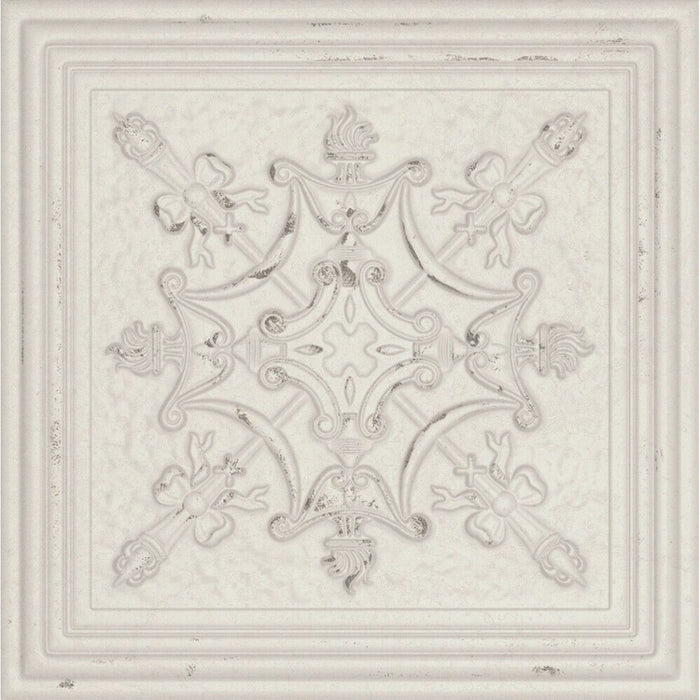 Regent Tin White Embossed Wall Panel Tiles FULL TILE SAMPLE