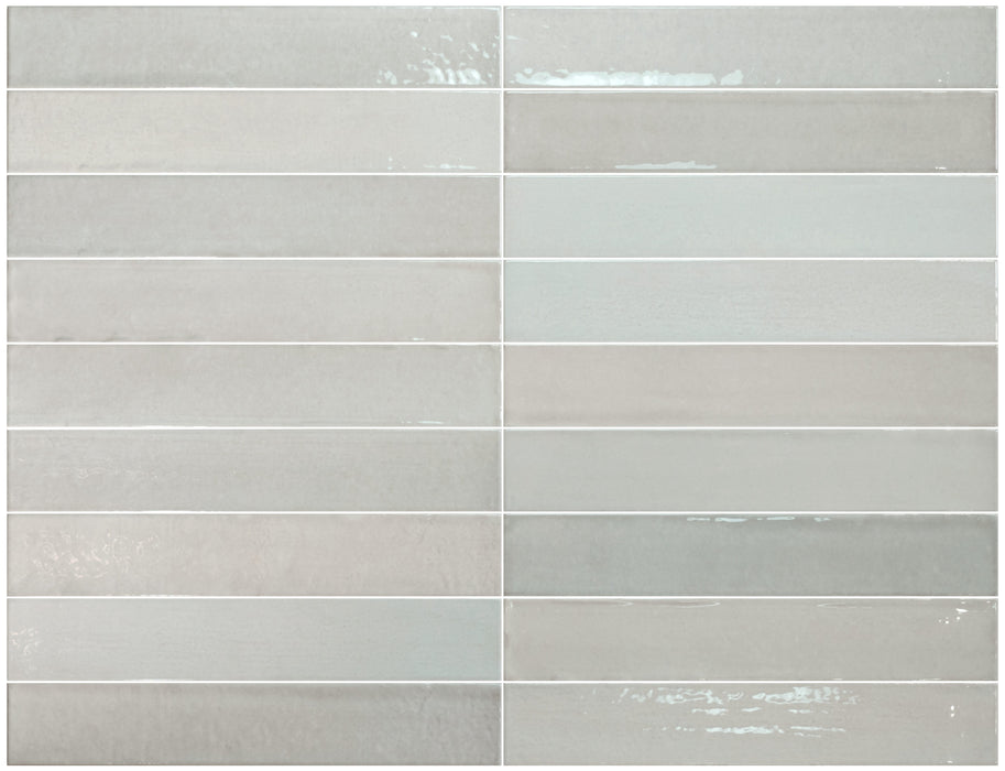 Belem White | Porcelain | Artisanal Wall Tiles | 5cm x 30cm