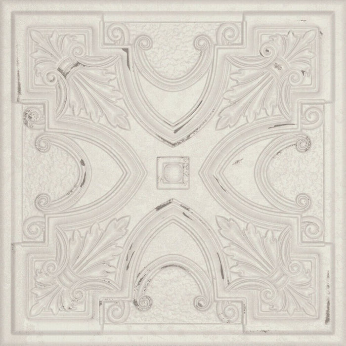 Regent Tin White Embossed Wall Panel Tiles FULL TILE SAMPLE