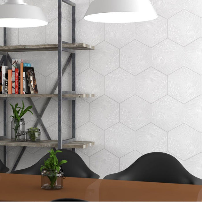 Barcelona White Hexagon Tile