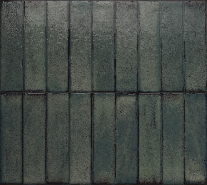 Play Forest green Brick Rectified | Wall & Floor Tiles | 5cm x 20cm