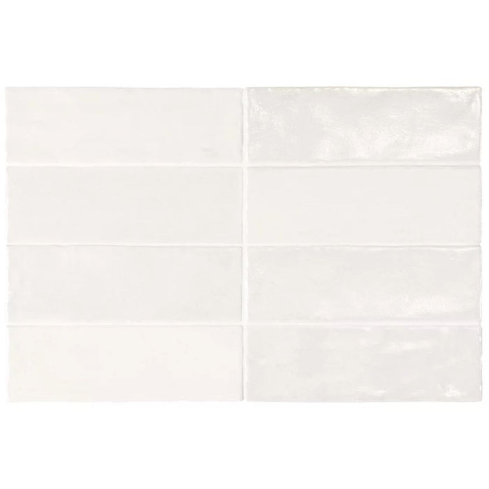 Zellij Brick Oyster Tile | Moroccan Wall Tile | 6.5cm x 20cm