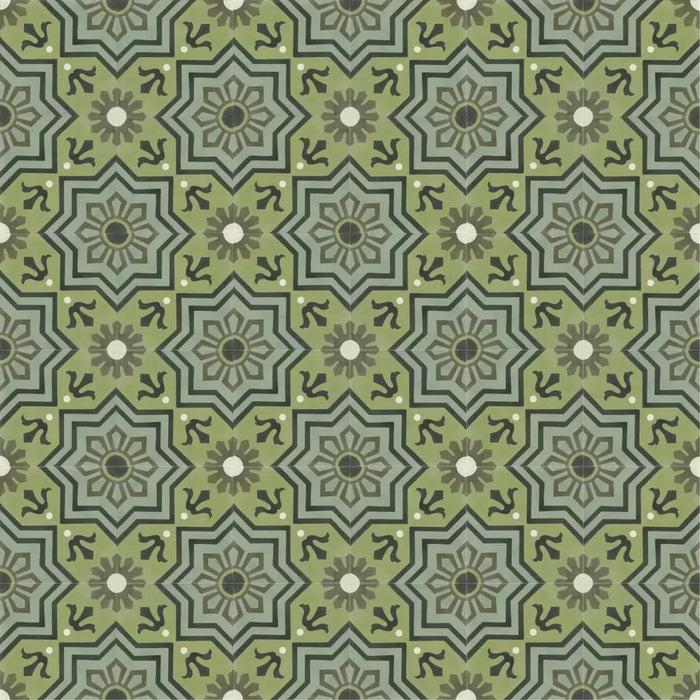 Brompton Verde Victorian style Tiles 20cm x 20cm